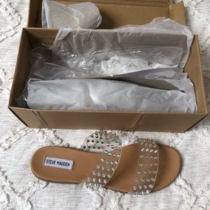 Steve Madden BLIZIE clear slide sandal